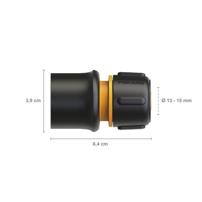 Fiskars Sol Hortum Bağlantı Aparatı Stoplu 13-15MM 1/2-5/8"